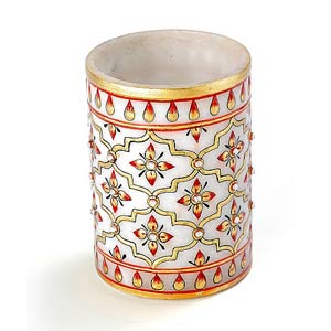 Manufacturers Exporters and Wholesale Suppliers of Marble Pen Stand Jaipur Rajasthan